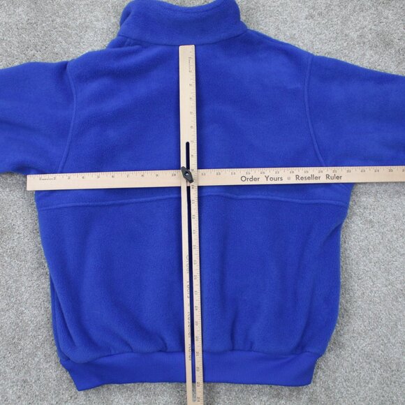 REI Sweater Jacket Women 16 Blue Fleece Polyester Zip Pockets Full Zip Coat - Picture 11 of 13
